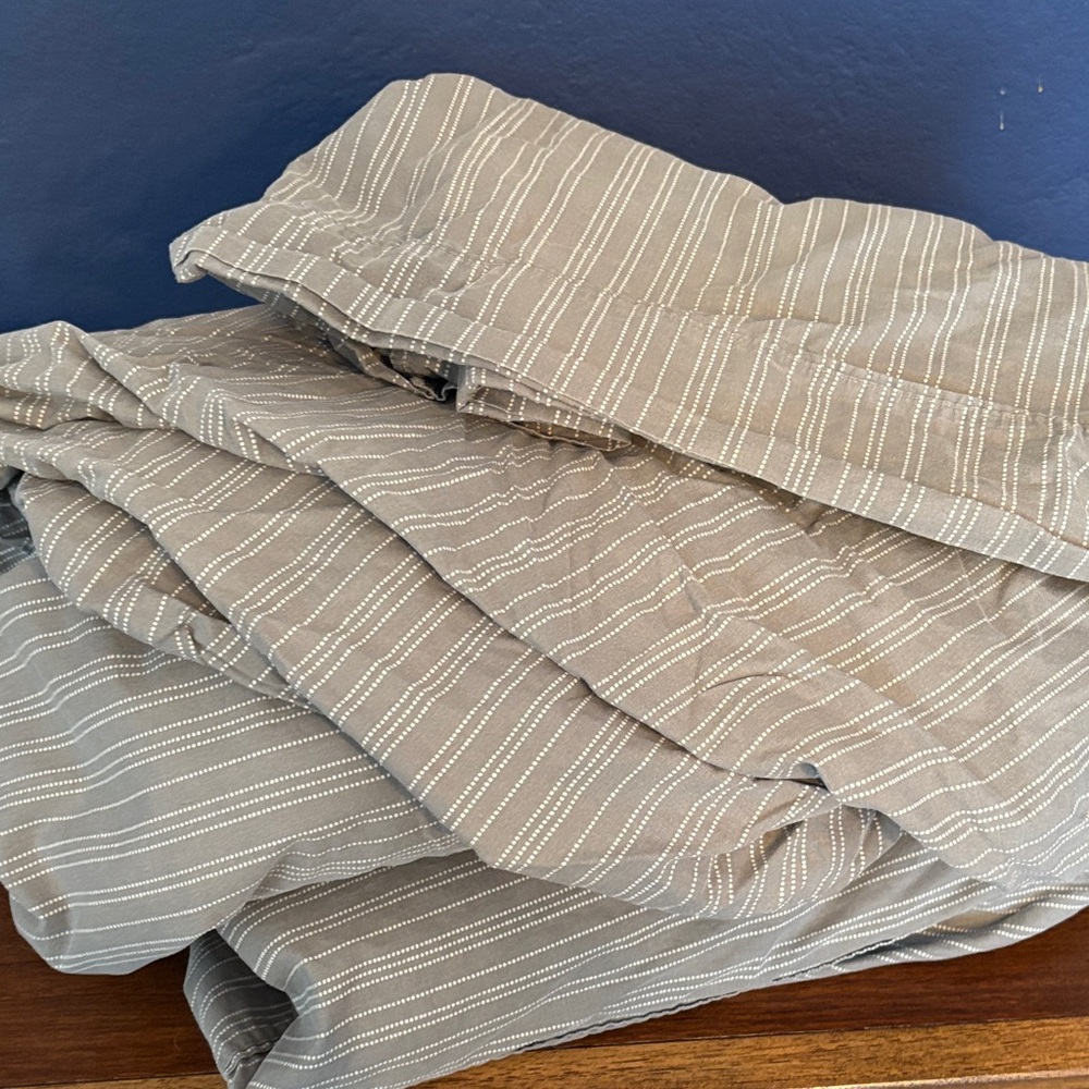 Sonoma Striped Gray sheet Set